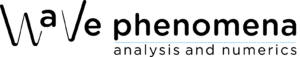 Logo of Wave Phenomena (black and long version)